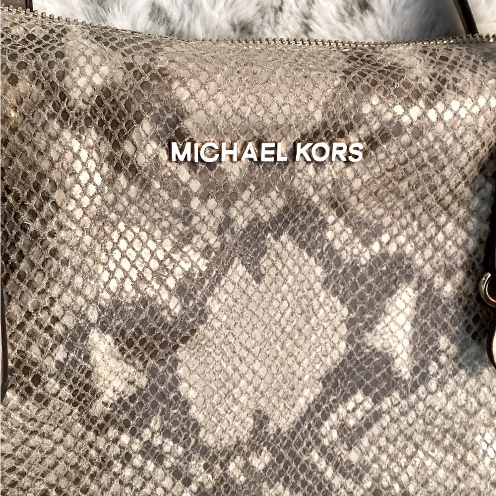 Michael Michael Kors Large Python Embossed Tote - image 2